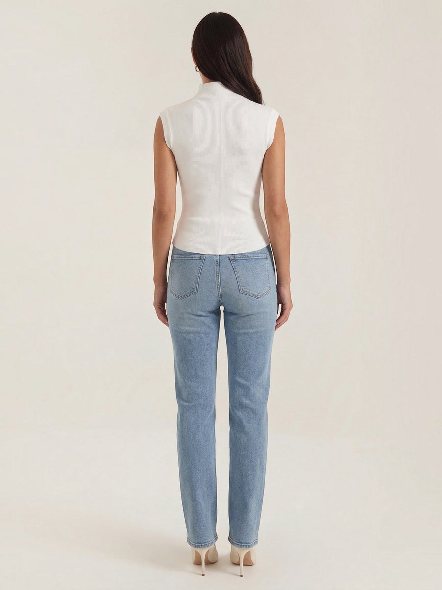 Cassandra Ribbed Turtleneck Top