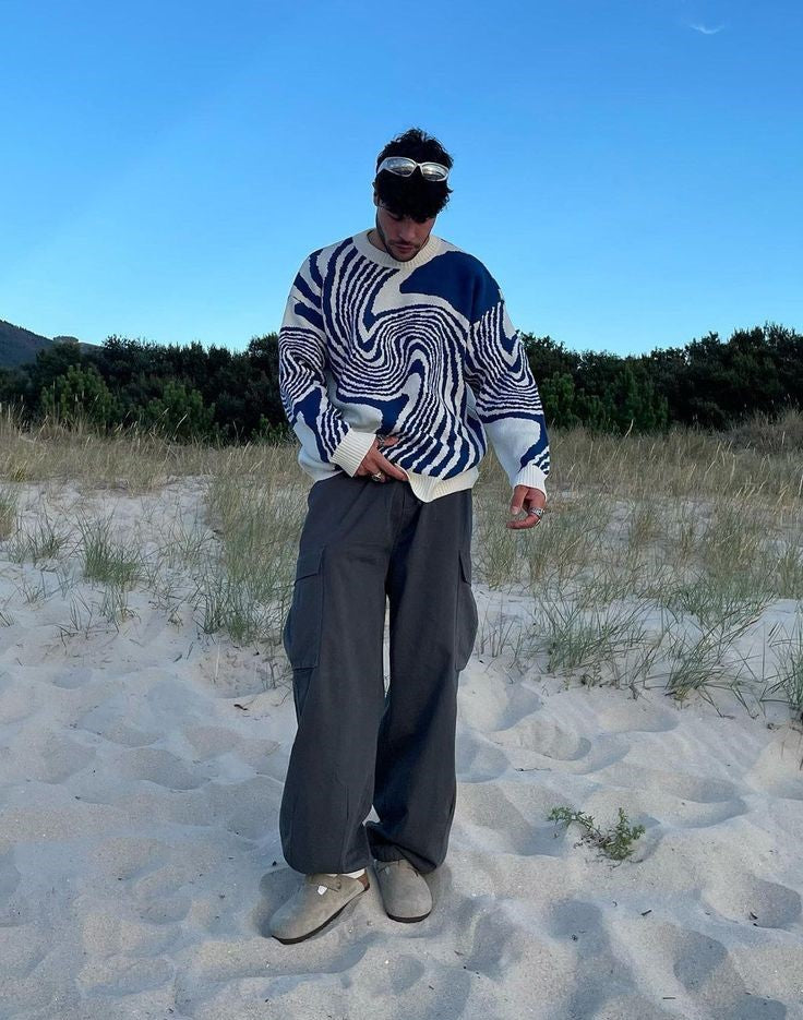 Thyra Swirl Knit Sweater