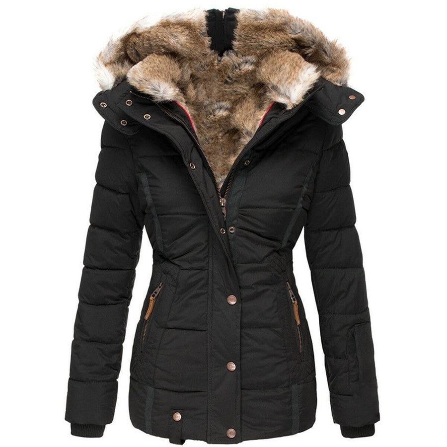 Noreen Quilted Jacket with Faux Fur Lined Hood