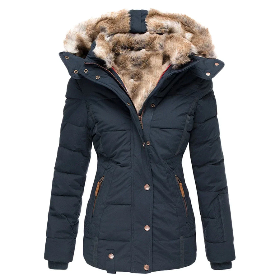 Noreen Quilted Jacket with Faux Fur Lined Hood