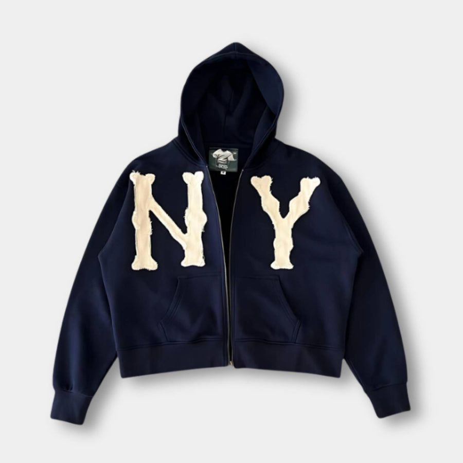 Tamsyn Plush Embroidered Oversized Hoodie