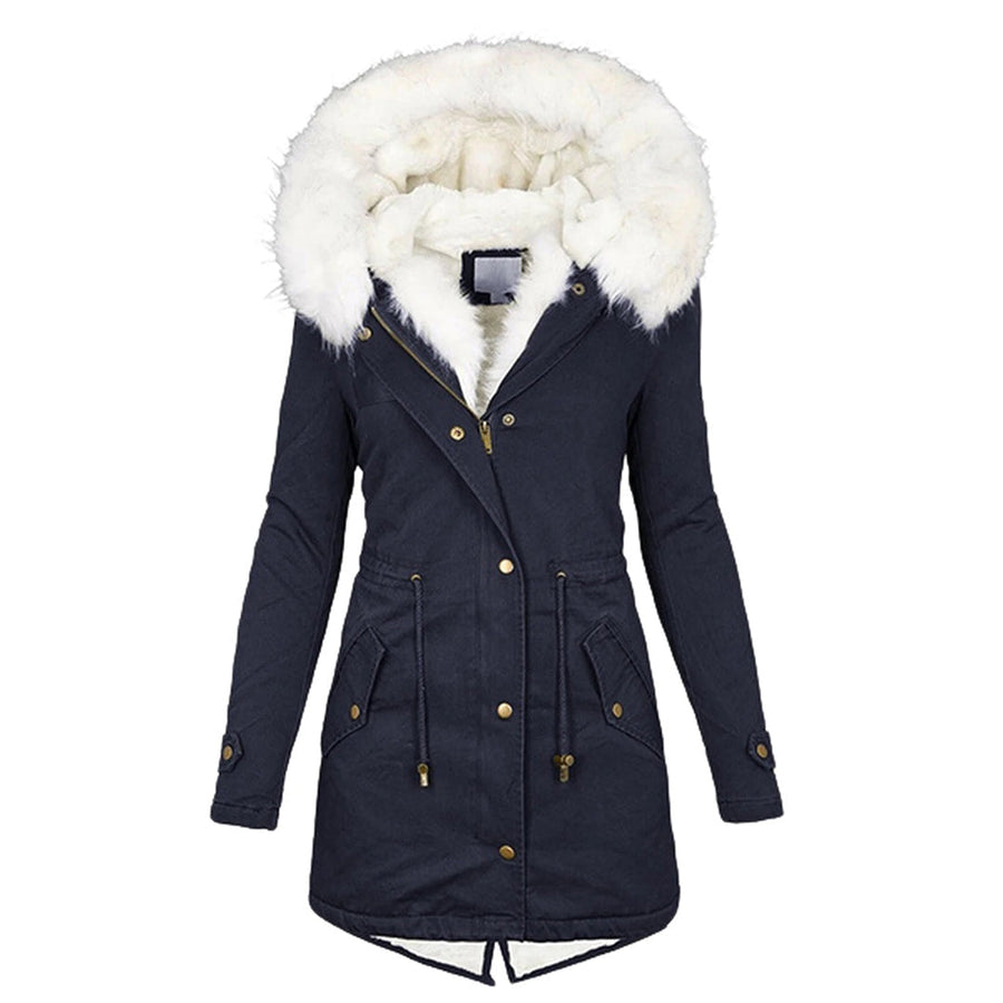 Lieke Fleece Lined Padded Hooded Winter Coat