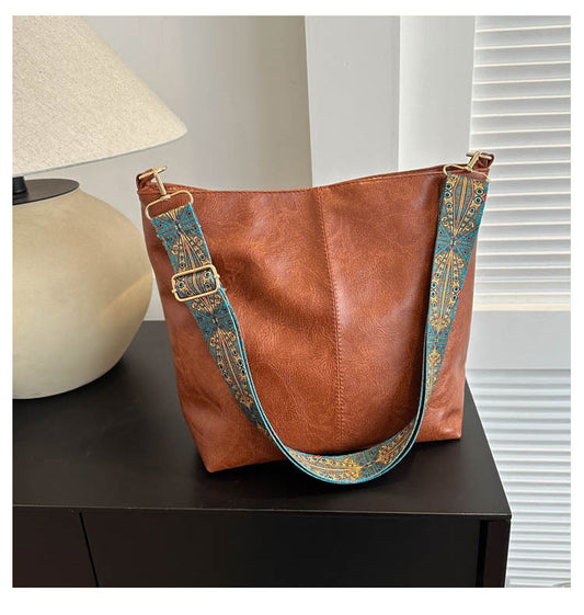 Katia Embroidered Strap Hobo Bag