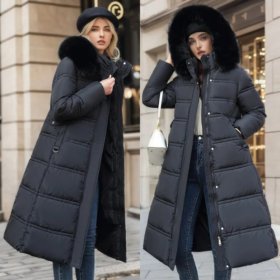 Carys Faux Fur Collar Winter Coat