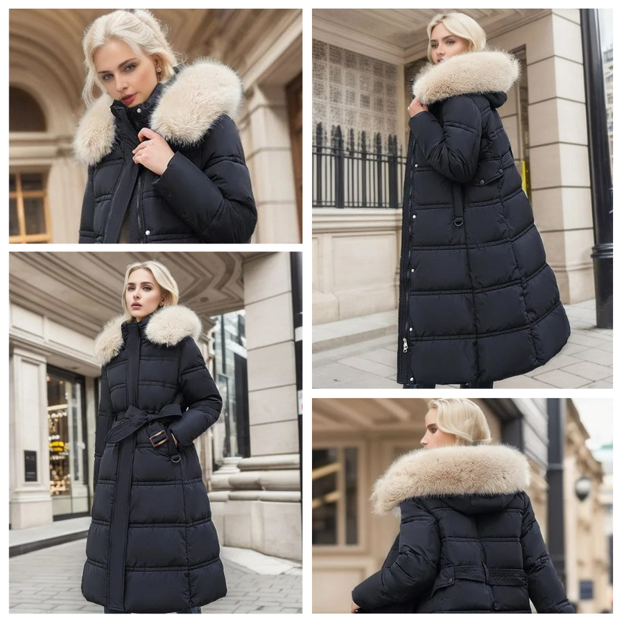 Carys Faux Fur Collar Winter Coat