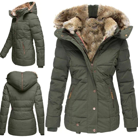 Noreen Quilted Jacket with Faux Fur Lined Hood