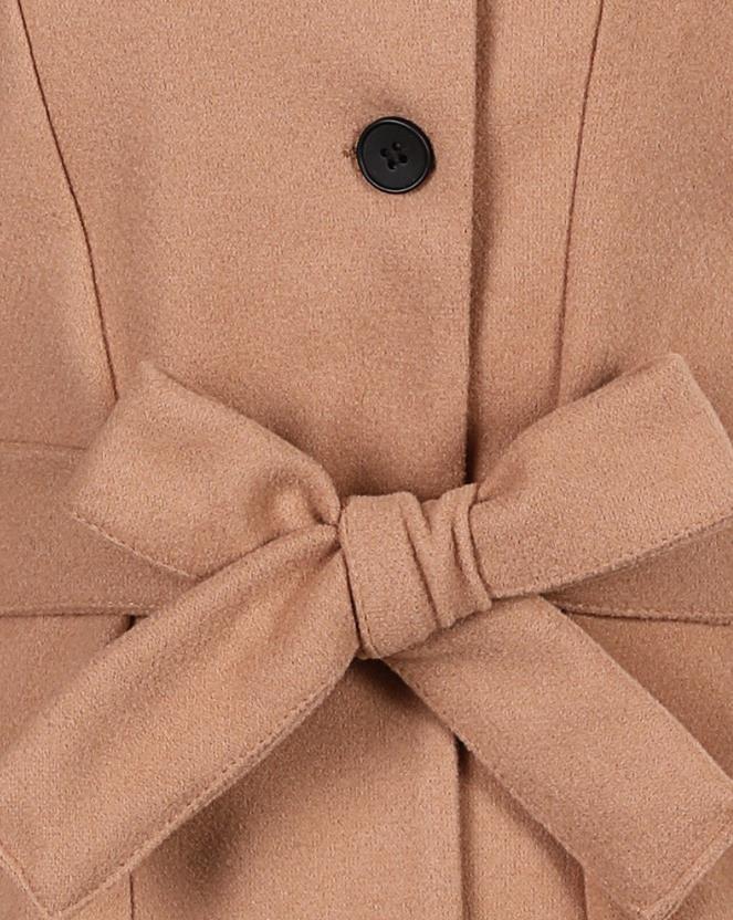 Kalinda Long Belted Button Front Coat