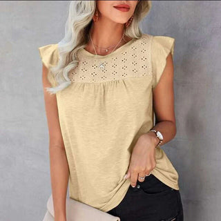 Emely - Summer Top - Ruffle sleeves