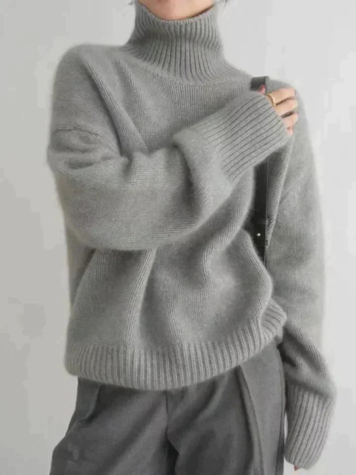 Tamina Oversized Wide Sleeve Turtleneck Sweater