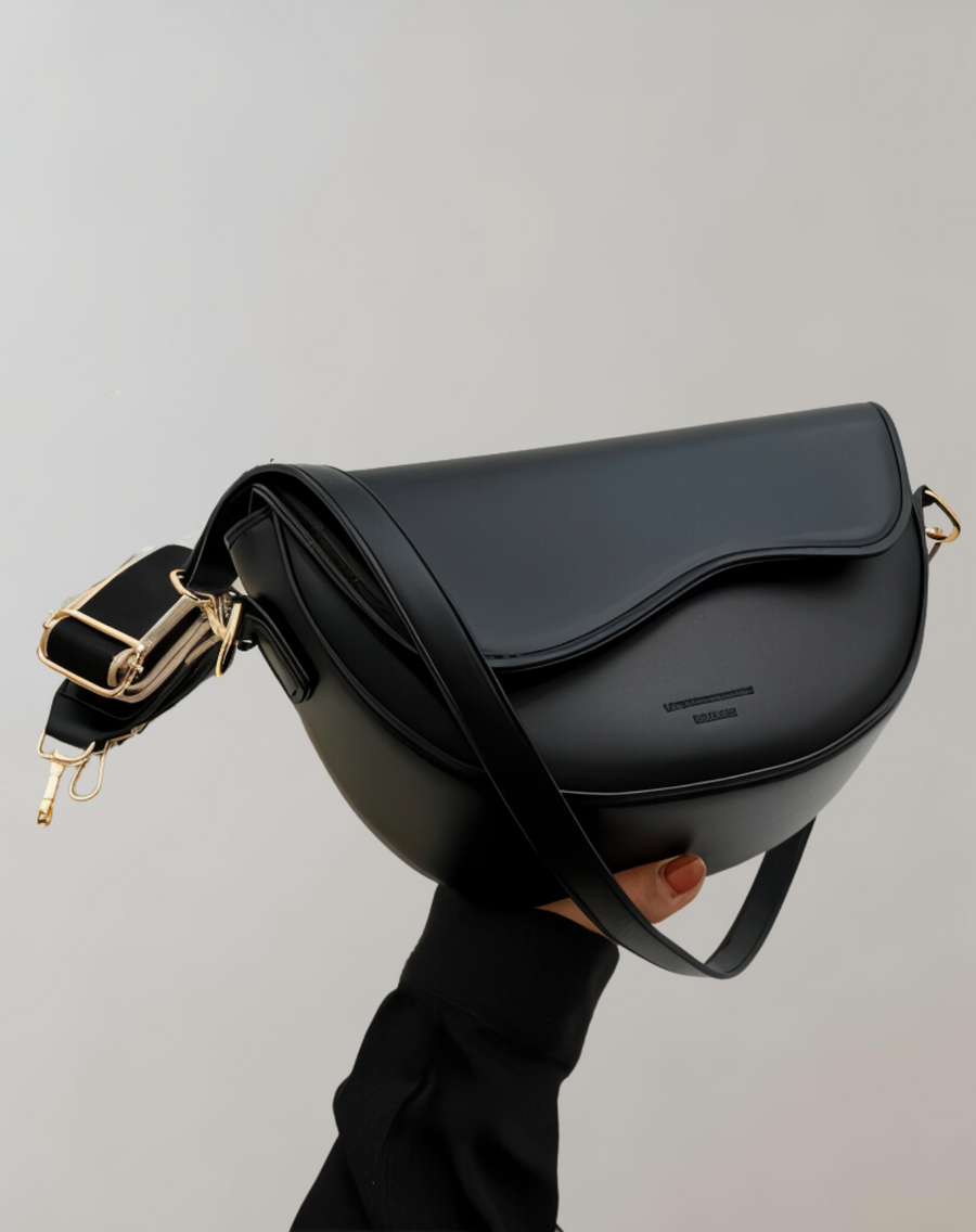 Selinda Half Moon Flap Shoulder Bag