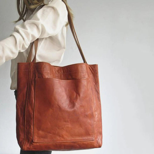 Florine Front Pocket Shoulder Tote