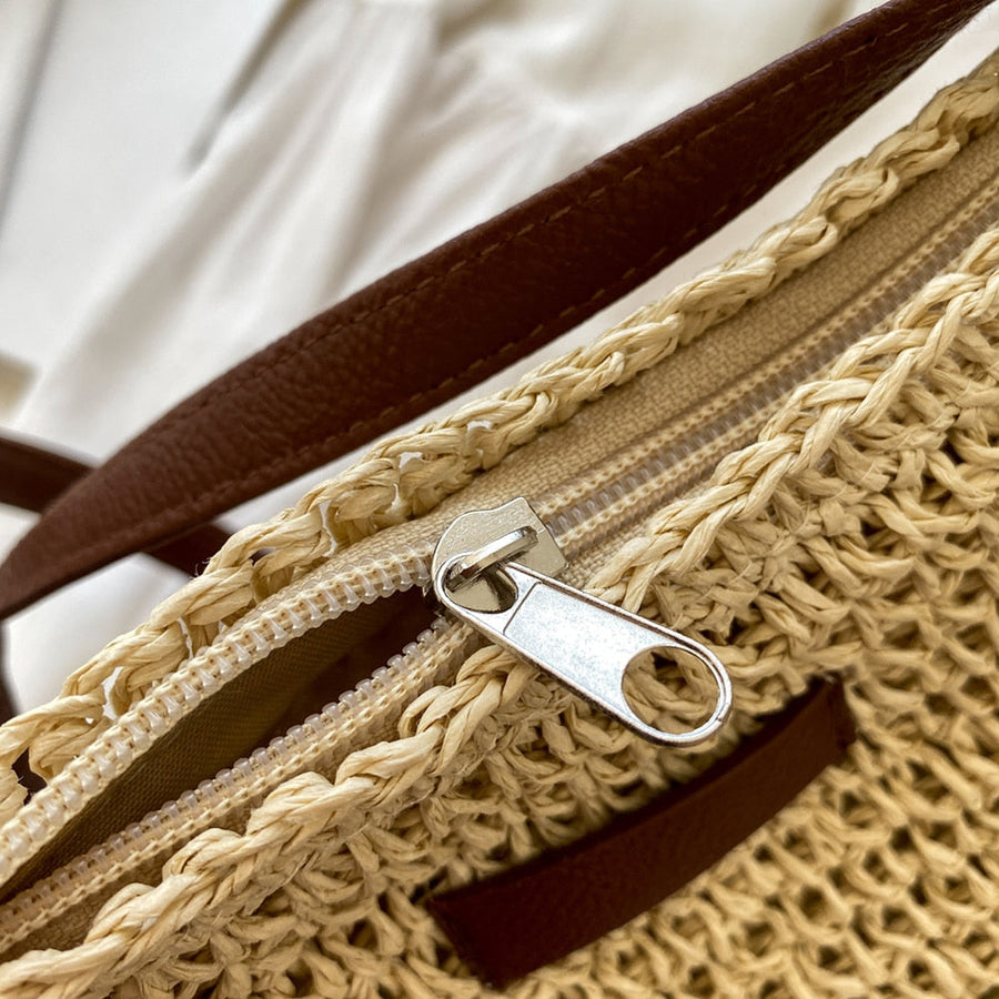 Kira Woven Boho Hobo Bag