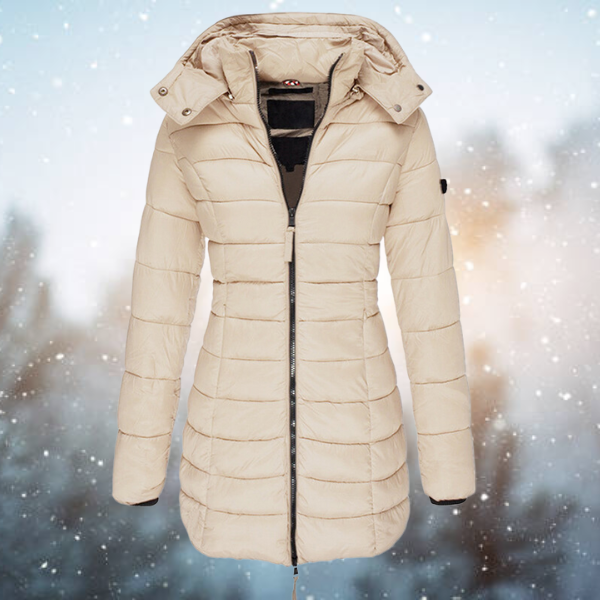 Faustine Hooded Zip Winter Jacket