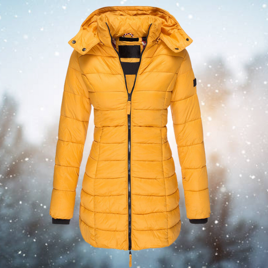 Faustine Hooded Zip Winter Jacket