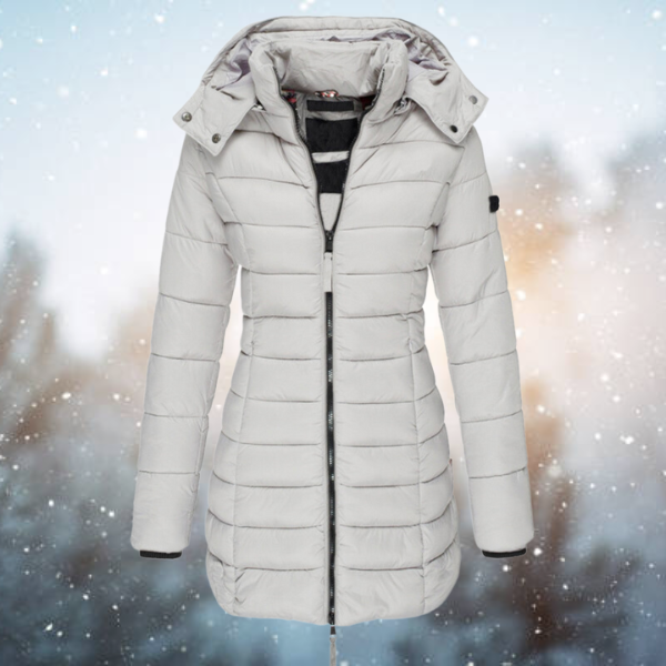 Faustine Hooded Zip Winter Jacket