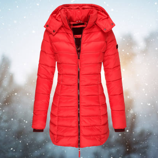 Faustine Hooded Zip Winter Jacket