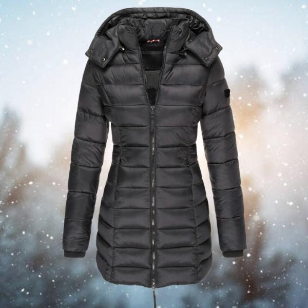 Faustine Hooded Zip Winter Jacket