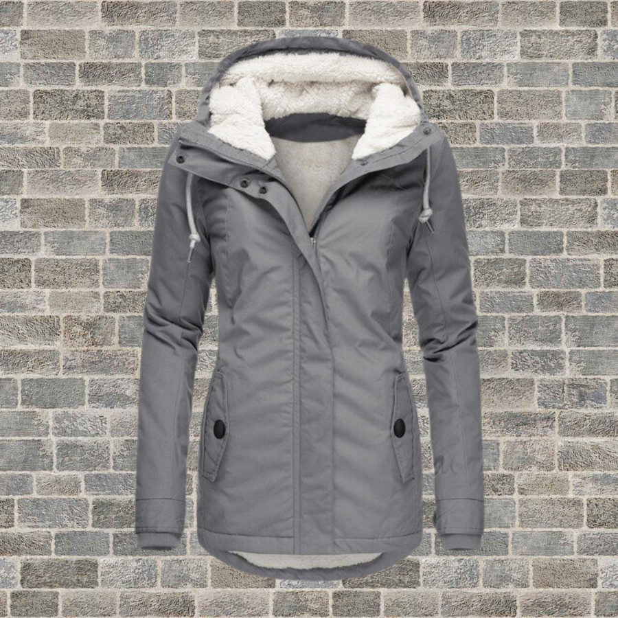 Luana Teddy Lined Hood Drawstring Parka