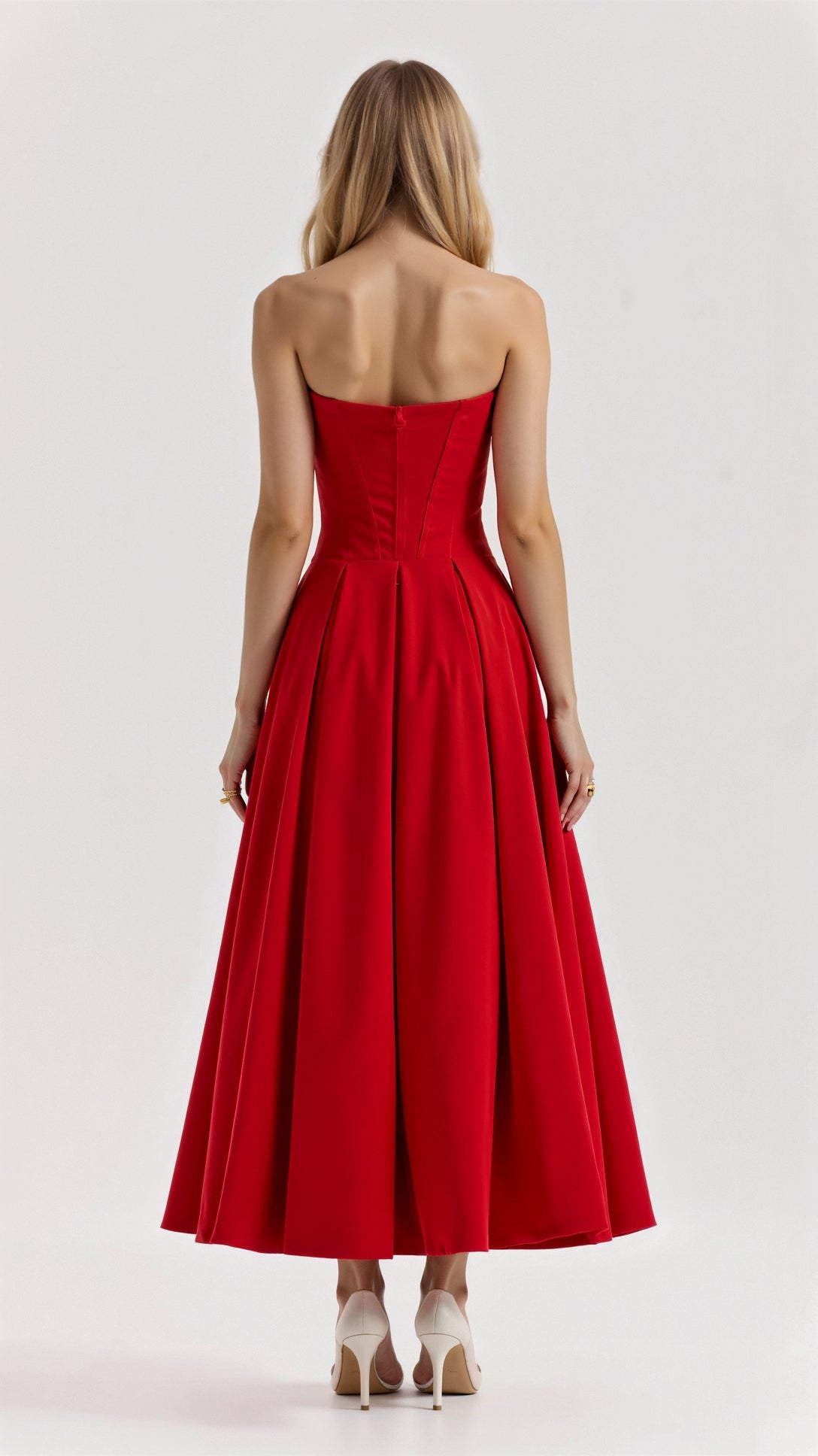 Celestia Strapless Midi Dress