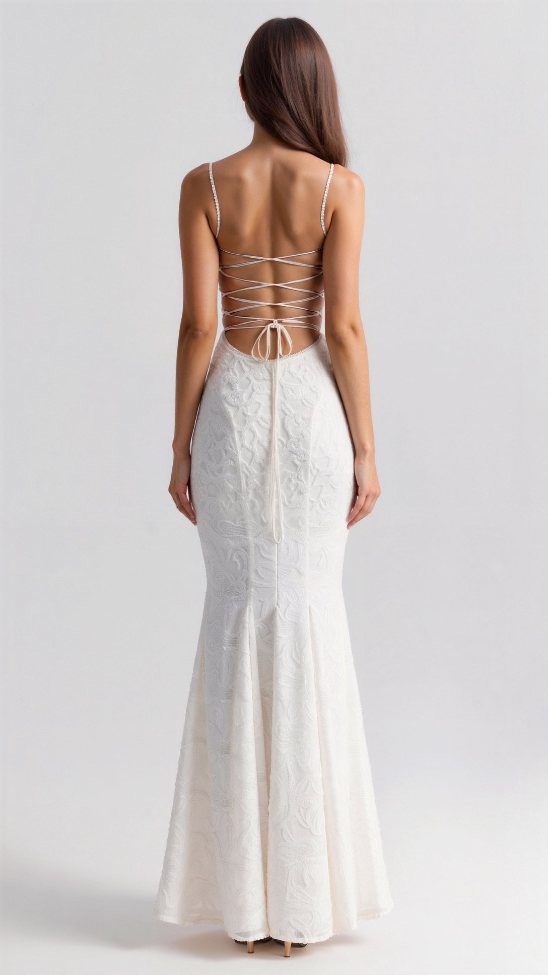 Ysolde Lace Up Maxi Dress