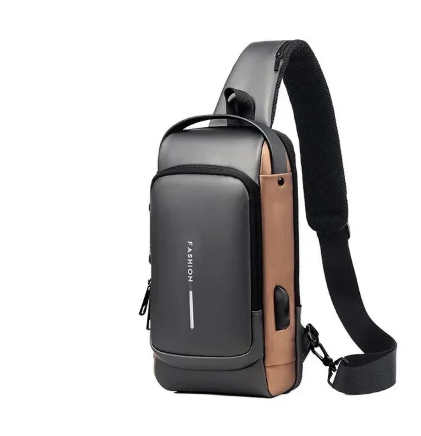 Senta Anti Theft Crossbody Sling Bag with USB Port