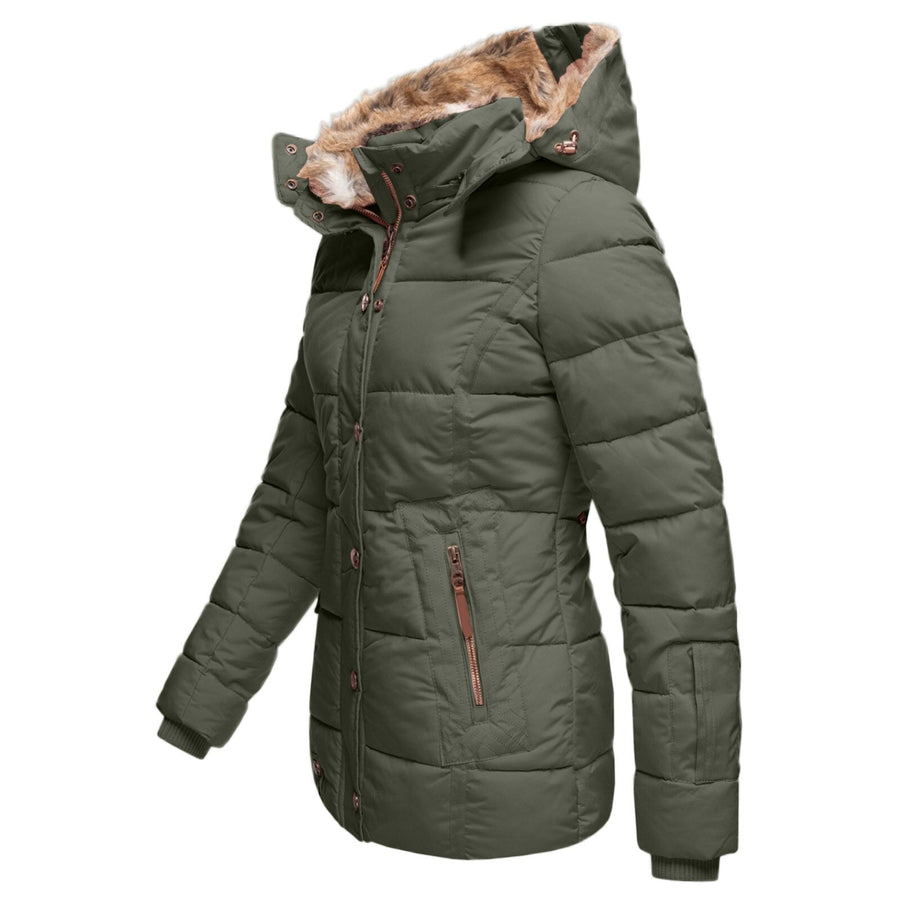 Noreen Quilted Jacket with Faux Fur Lined Hood