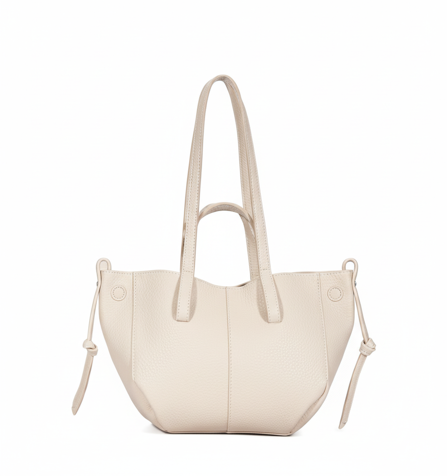 Eve Leather Drawstring Top Handle Bag
