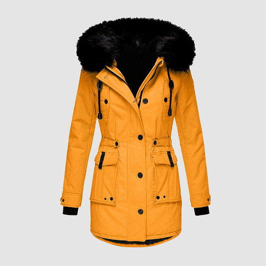 Mirana Quilted Parka with Faux Fur Hood