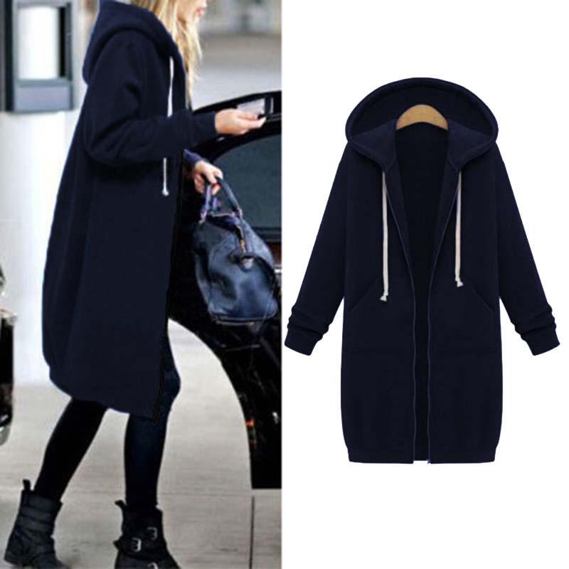 Gesa Long Zip Up Hoodie