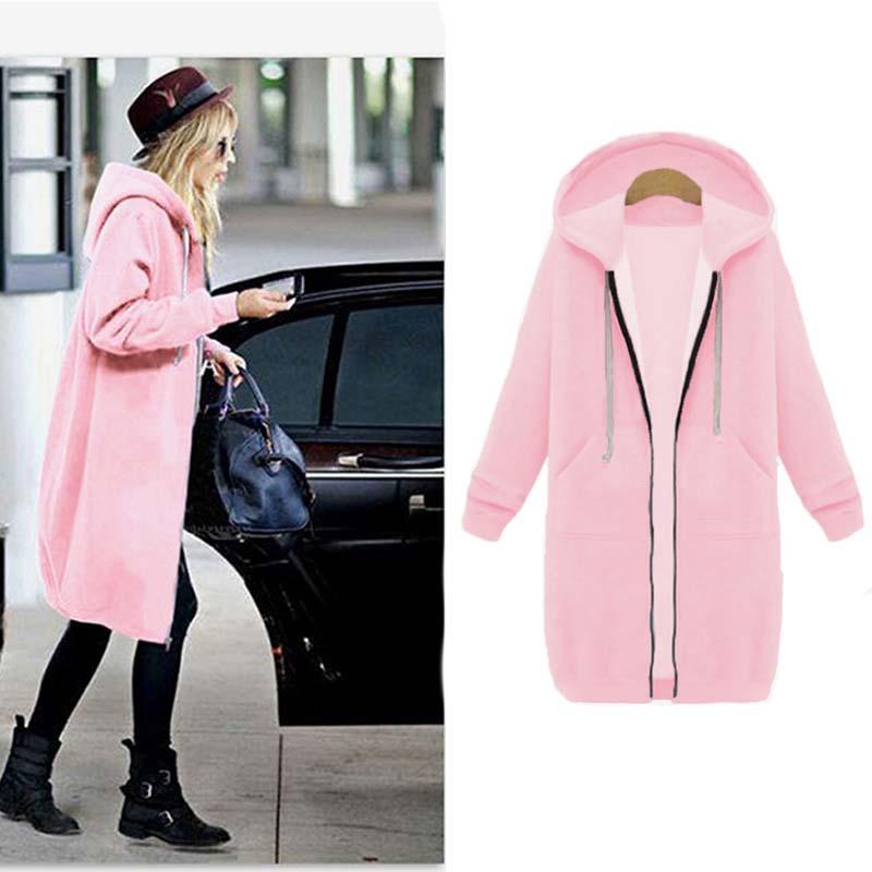 Gesa Long Zip Up Hoodie