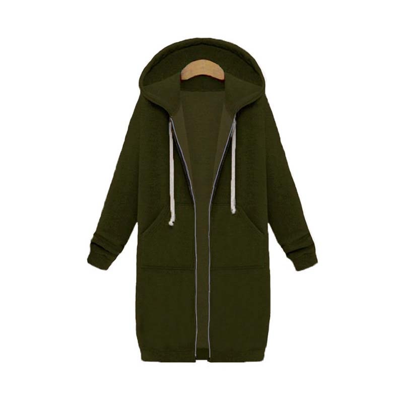Gesa Long Zip Up Hoodie