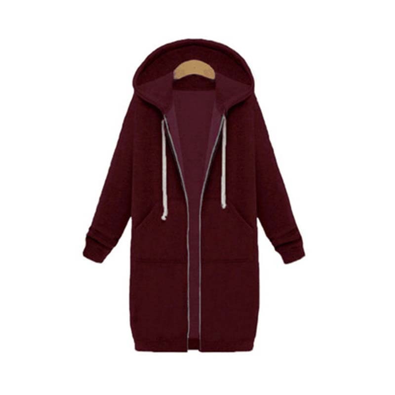 Gesa Long Zip Up Hoodie