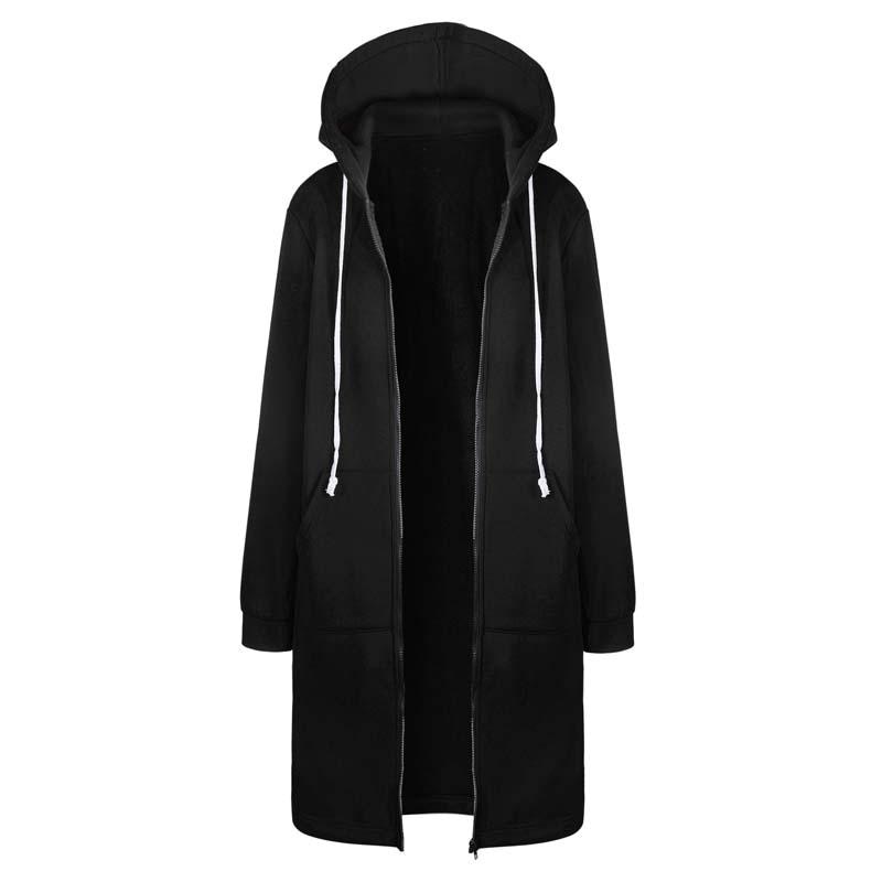 Gesa Long Zip Up Hoodie