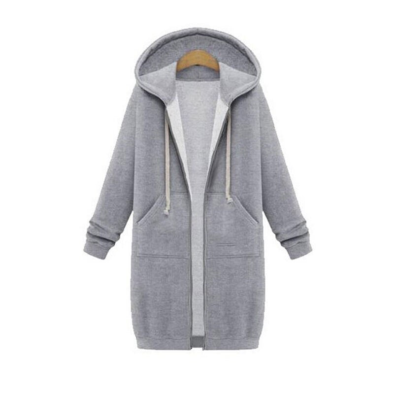 Gesa Long Zip Up Hoodie
