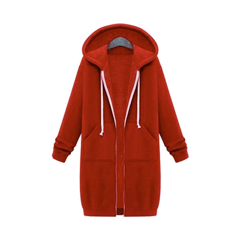 Gesa Long Zip Up Hoodie