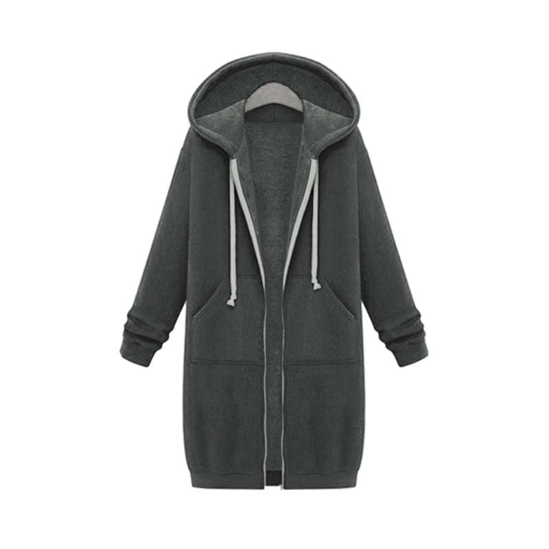 Gesa Long Zip Up Hoodie