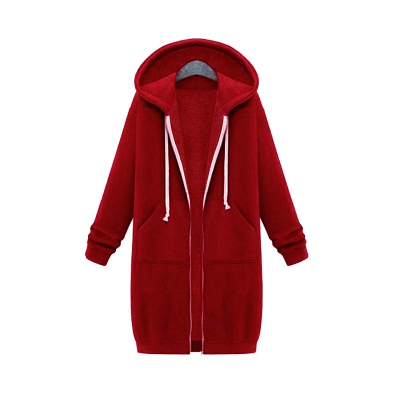 Gesa Long Zip Up Hoodie