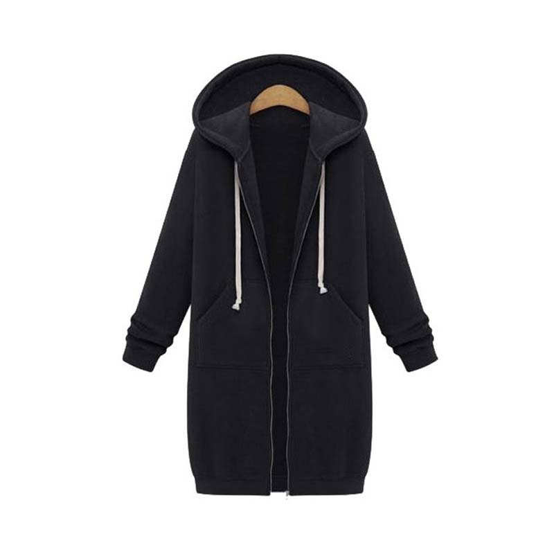 Gesa Long Zip Up Hoodie
