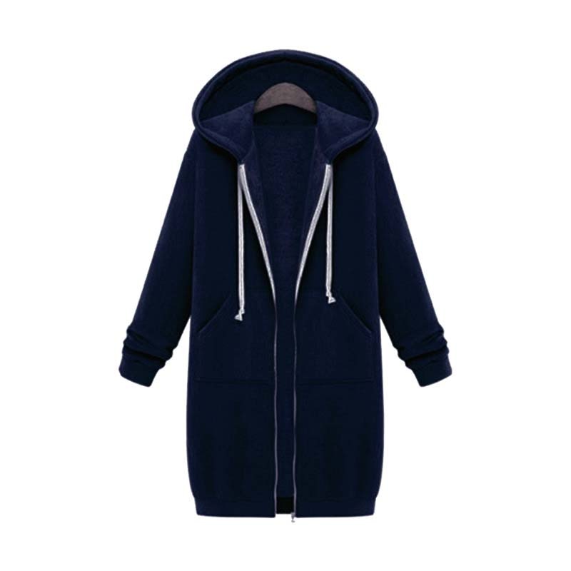 Gesa Long Zip Up Hoodie