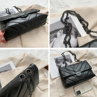 Lilliana - Leather shoulder bag - Chain strap