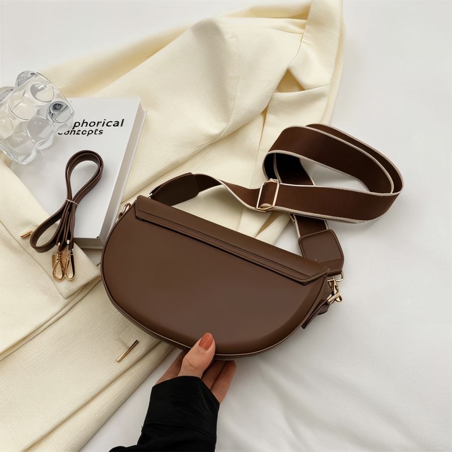 Selinda Half Moon Flap Shoulder Bag