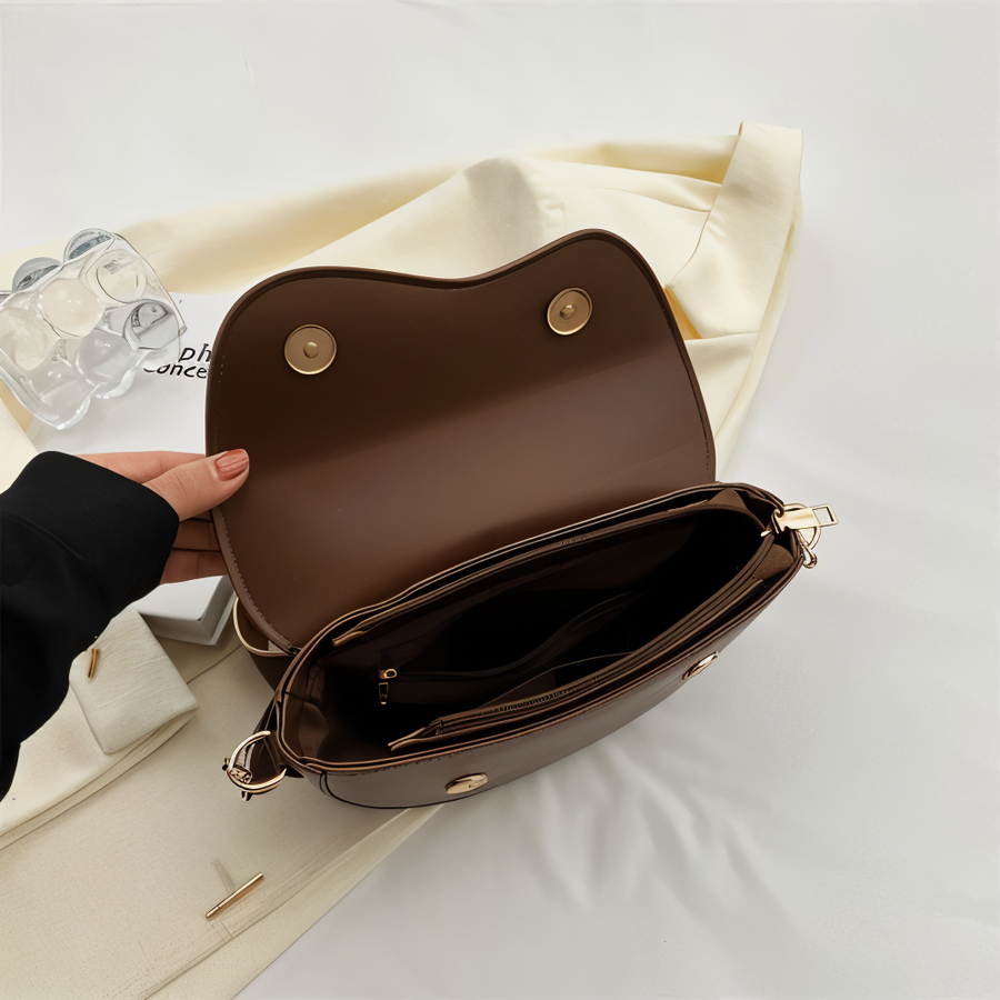 Selinda Half Moon Flap Shoulder Bag