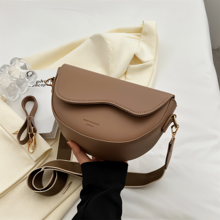 Selinda Half Moon Flap Shoulder Bag