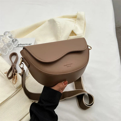 Selinda Half Moon Flap Shoulder Bag