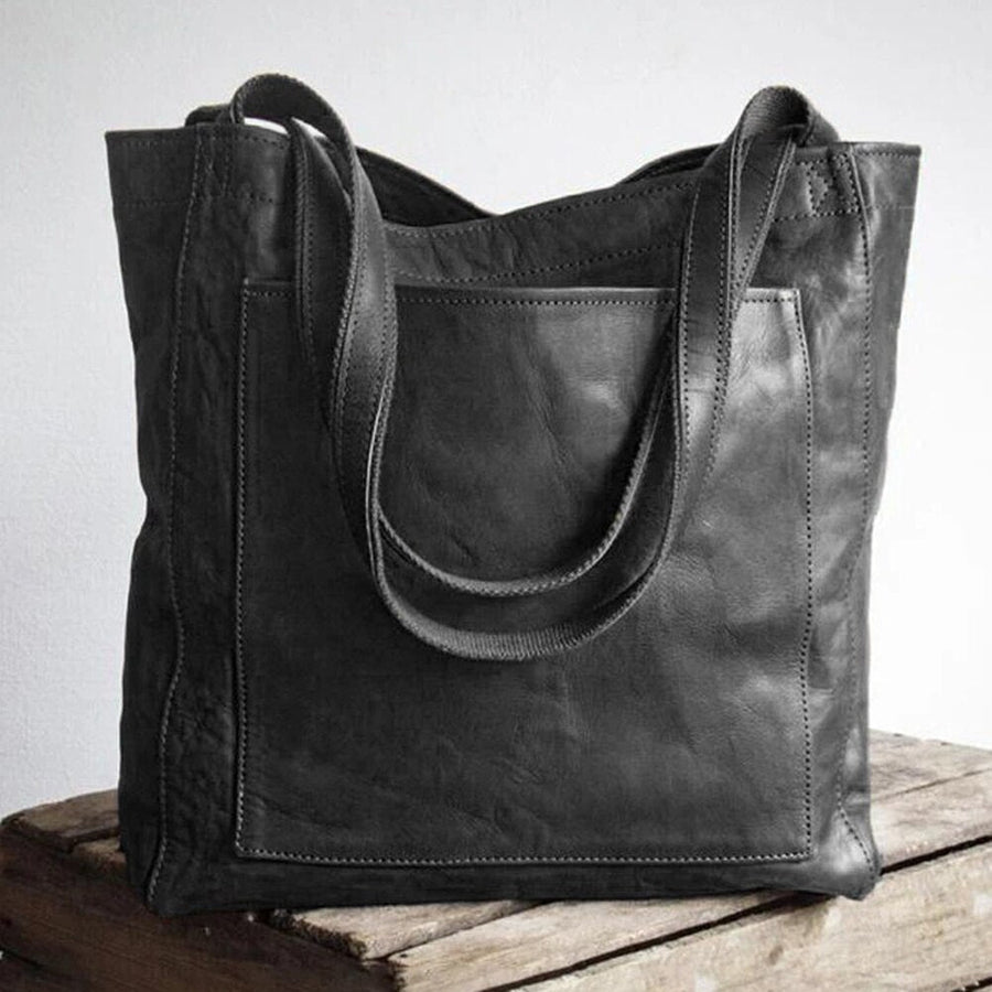 Florine Front Pocket Shoulder Tote