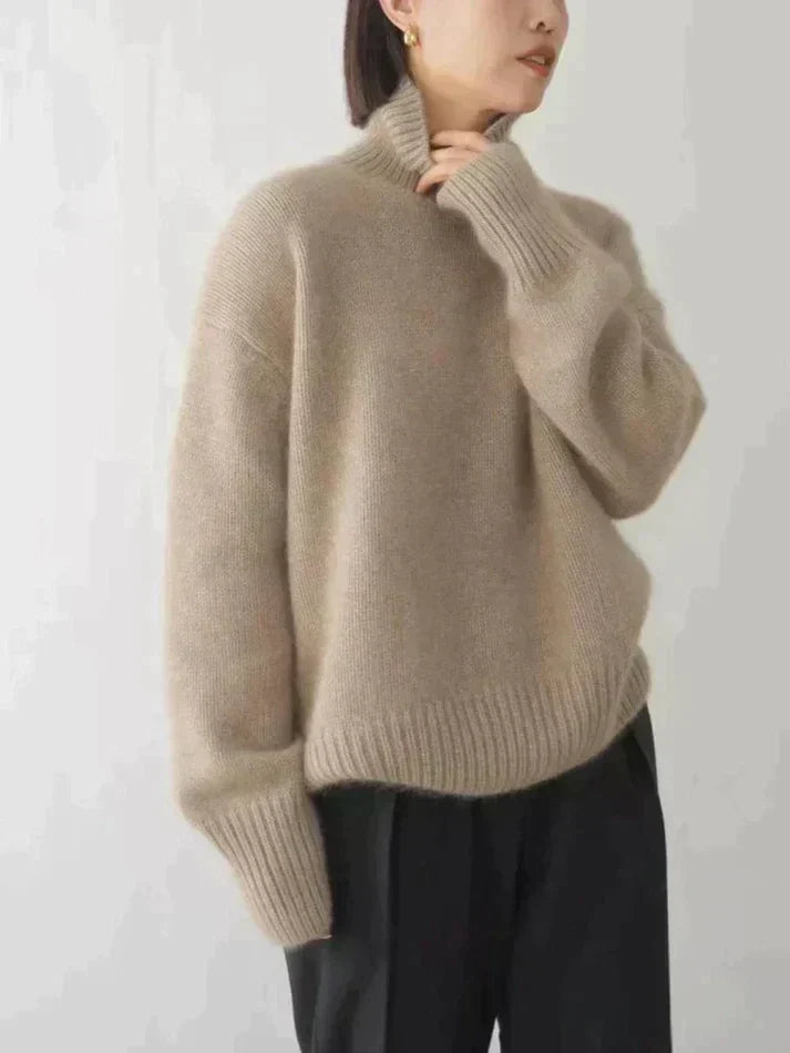 Tamina Oversized Wide Sleeve Turtleneck Sweater