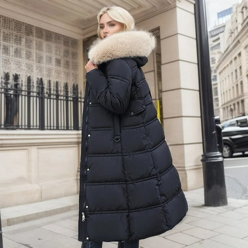 Carys Faux Fur Collar Winter Coat