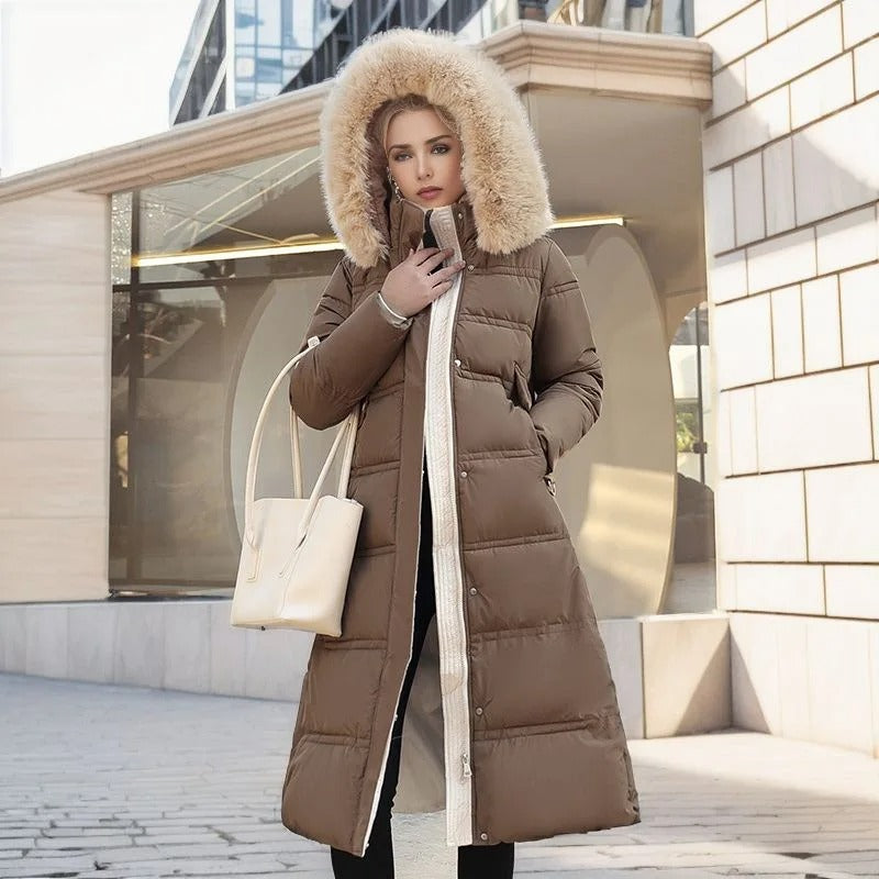 Carys Faux Fur Collar Winter Coat