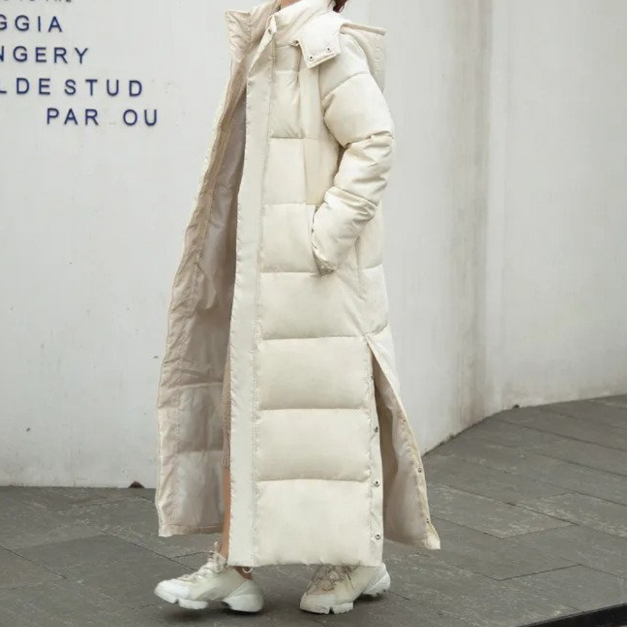 Sylvie Maxi Quilted Stand Collar Coat