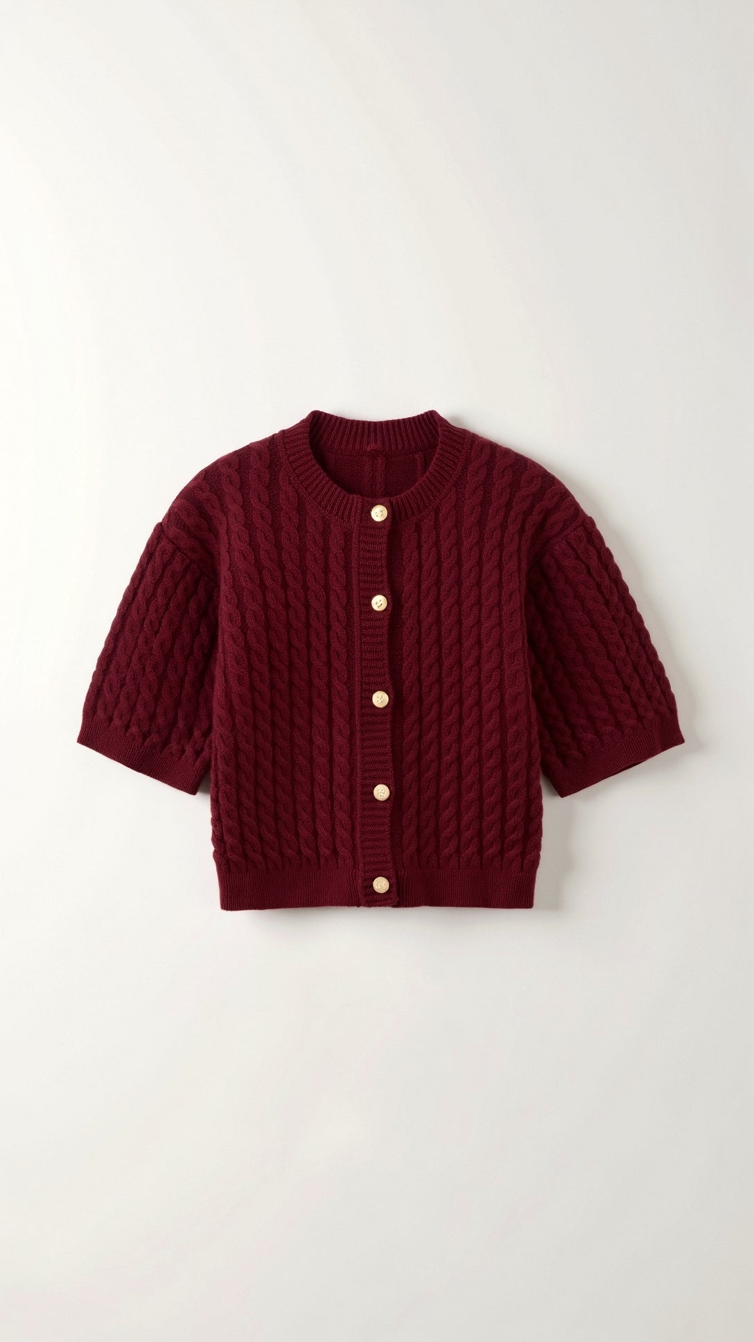 Faith Cropped Knitted Cardigan